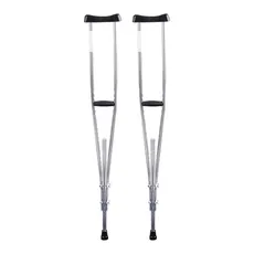 عصا زیر بغل گالوانیزه با ارتفاع قابل تنظیم - standard underarm crutches B galvanized
